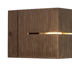 Set van 4 smart wandlampen donkerbrons 9,7 cm incl. Wifi G9 - Transfer Groove