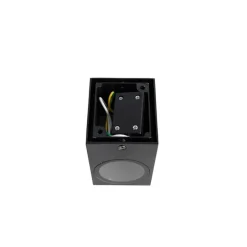 Set van 3 smart wandlampen zwart GU10 50mm IP44 - Baleno