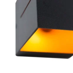 Set van 4 smart wandlampen zwart met goud 9,7 cm incl. Wifi G9 - Transfer Groove