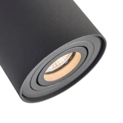 Set van 6 spots donkergrijs draai- en kantelbaar - Rondoo up