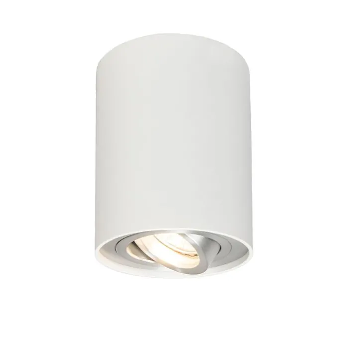 Set van 4 spots wit draai- en kantelbaar - Rondoo up