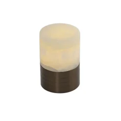 Set van 2 tafellampen donkerbrons RGBW oplaadbaar - Alessia