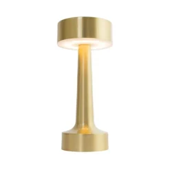 Set van 2 tafellampen goud RGBW oplaadbaar - Isobel