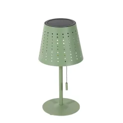 Set van 2 tafellampen groen oplaadbaar en solar - Ferre