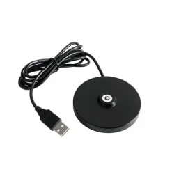 Set van 2 tafellampen mushroom roestbruin incl. laadstation - Raika