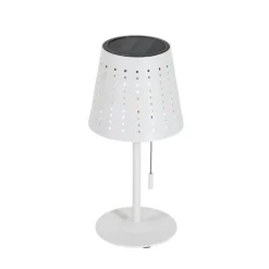 Set van 2 tafellampen wit incl. LED 3-staps dimbaar oplaadbaar en solar - Ferre