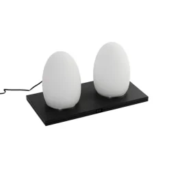 Set van 2 tafellampen wit RGBW oplaadbaar - Eggo