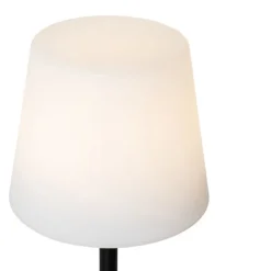 Set van 2 tafellampen zwart oplaadbaar 40 cm IP54 - Jude