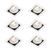 Set van 6 Vierkante inbouwspot wit verstelbaar - Artemis 70