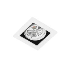 Set van 6 Vierkante inbouwspot wit verstelbaar - Artemis 70