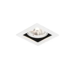 Set van 6 Vierkante inbouwspot wit verstelbaar - Artemis 70