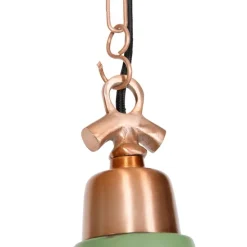 Set van 2 vintage hanglampen koper - Goliath large