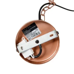 Set van 2 vintage hanglampen koper - Goliath large