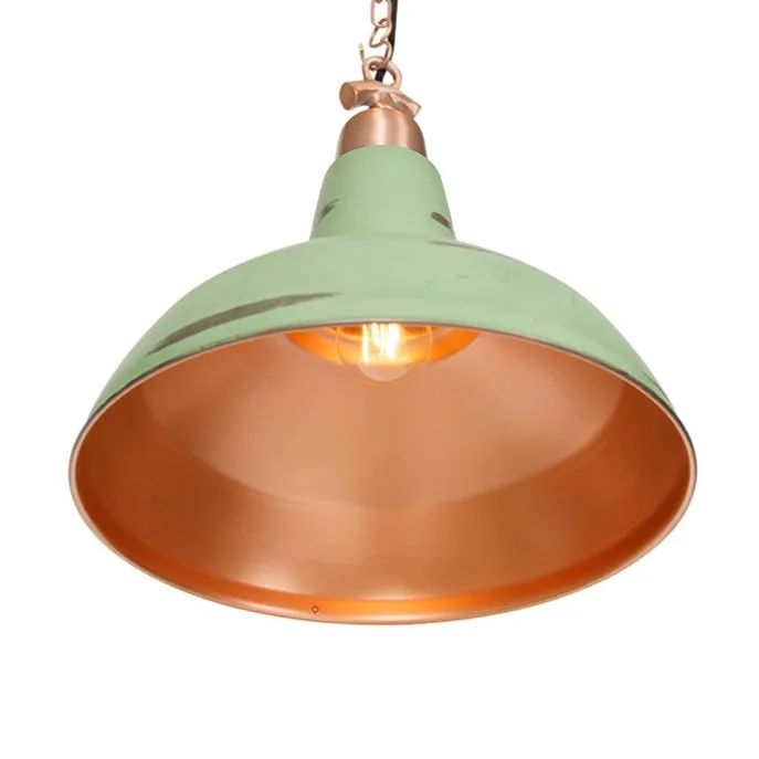 Set van 2 vintage hanglampen koper - Goliath large