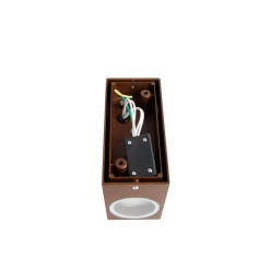 Set van 4 wandlampen roestbruin 2-lichts IP44 - Baleno