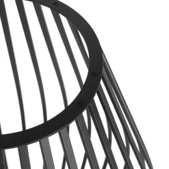 Set van vloerlampen zwart met opaal 110 cm en 70 cm - Angela