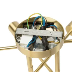 Smart Art Deco plafondlamp messing incl. 6 WiFi G95 - Sydney