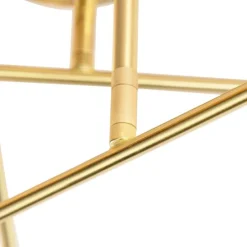 Smart Art Deco plafondlamp messing incl. 6 WiFi G95 - Sydney