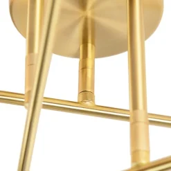 Smart Art Deco plafondlamp messing incl. 6 WiFi G95 - Sydney