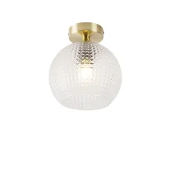 Smart Art Deco plafondlamp messing incl. Wifi A60 - Sphere