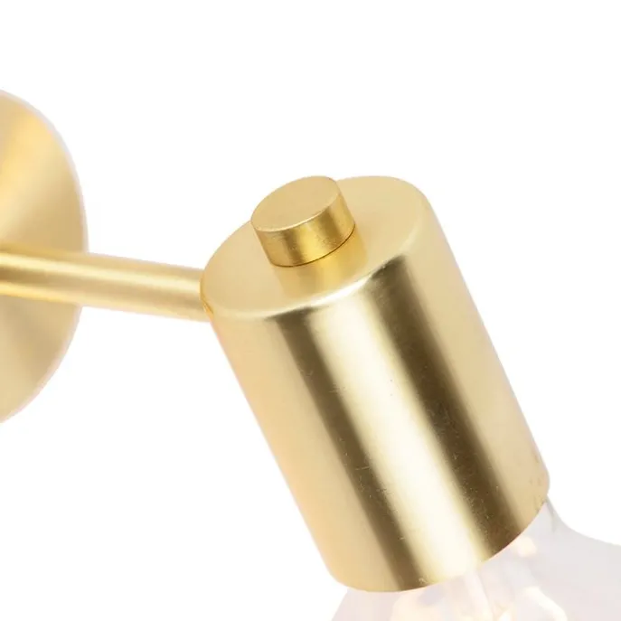 Smart Art Deco wandlamp goud incl. G95 WiFi lichtbron - Facil