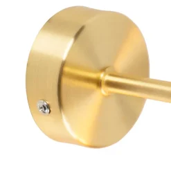 Smart Art Deco wandlamp goud incl. G95 WiFi lichtbron - Facil