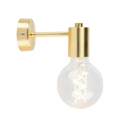 Smart Art Deco wandlamp goud incl. G95 WiFi lichtbron - Facil