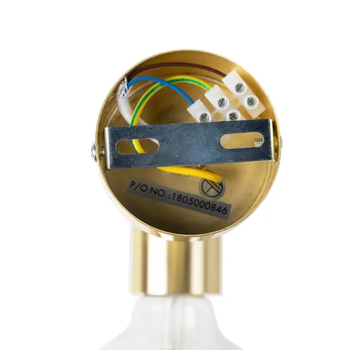 Smart Art Deco wandlamp goud incl. G95 WiFi lichtbron - Facil