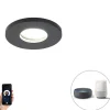 Smart badkamer inbouwspot zwart incl. Wifi GU10 - Shed