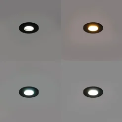 Smart badkamer inbouwspot zwart incl. Wifi GU10 - Shed