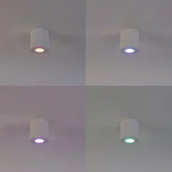 Smart badkamer spot wit rond IP44 incl. Wifi GU10 - Capa