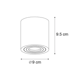 Smart badkamer spot wit rond IP44 incl. Wifi GU10 - Capa