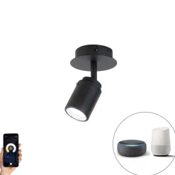 Smart badkamer spot zwart IP44 incl. Wifi GU10 - Ducha