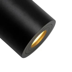 Smart badkamer spot zwart rond IP44 incl. Wifi GU10 - Capa