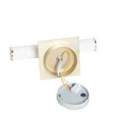 Smart badkamer wandlamp goud IP44 2-lichts incl. 2 Wifi G9 - Bath