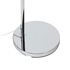 Smart booglamp chroom met witte kap incl. Wifi A60- Arc Basic