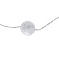 Smart booglamp chroom met witte kap incl. Wifi A60- Arc Basic