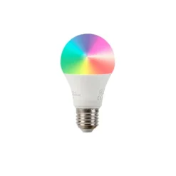 Smart booglamp chroom met witte kap incl. Wifi A60- Arc Basic