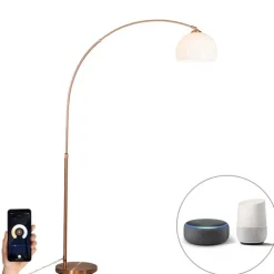 Smart booglamp koper incl. A60 Wifi - Arc Basic