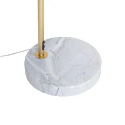 Smart booglamp messing met helder glas incl. Wifi G95 - Arc