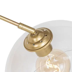 Smart booglamp messing met helder glas incl. Wifi G95 - Arc