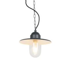 Smart buiten hanglamp antraciet IP44 incl. Wifi ST64 - Kansas grafiet