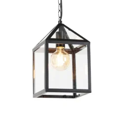 Smart buiten hanglamp zwart IP23 incl. Wifi G95 - Amsterdam