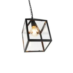 Smart buiten hanglamp zwart IP23 incl. Wifi G95 - Amsterdam