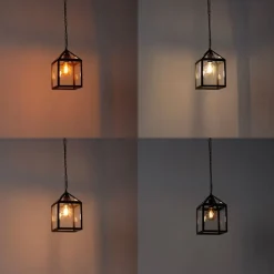 Smart buiten hanglamp zwart IP23 incl. Wifi G95 - Amsterdam