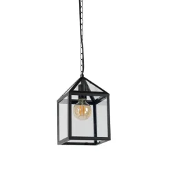 Smart buiten hanglamp zwart IP23 incl. Wifi G95 - Amsterdam