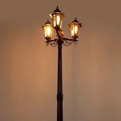 Smart buiten lantaarn goud 3-lichts incl. Wifi ST64 - New Haven