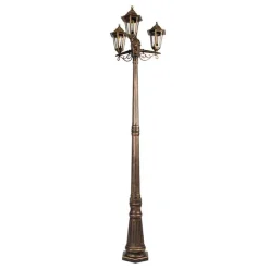 Smart buiten lantaarn goud 3-lichts incl. Wifi ST64 - New Haven