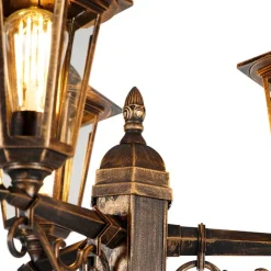 Smart buiten lantaarn goud 3-lichts incl. Wifi ST64 - New Haven