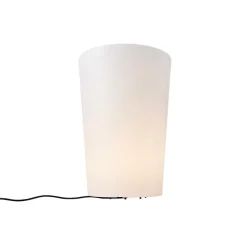 Smart buiten vloerlamp bloempot wit IP65 incl. LED Wifi A60 - Verano